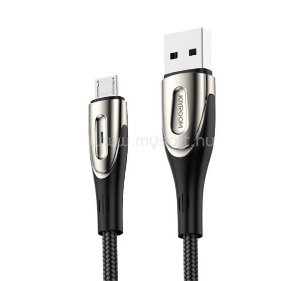 JOYROOM JOYROOM SHARP adatkábel USB - microUSB, 120cm, FEKETE