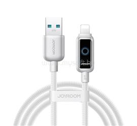 JOYROOM iPhone 14 Plus / 14 Pro Max / 14 Pro JOYROOM STARFLIGHT adatkábel USB - lightning, 120cm, FEHÉR JOYROOM_S-A55_A-L_3A_1.2M_WHITE small