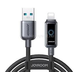 JOYROOM iPhone 14 Plus / 14 Pro Max / 14 Pro JOYROOM STARFLIGHT adatkábel USB - lightning, 120cm, FEKETE JOYROOM_S-A55_A-L_3A_1.2M_BLACK small