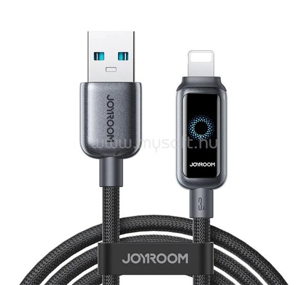JOYROOM iPhone 14 Plus / 14 Pro Max / 14 Pro JOYROOM STARFLIGHT adatkábel USB - lightning, 120cm, FEKETE