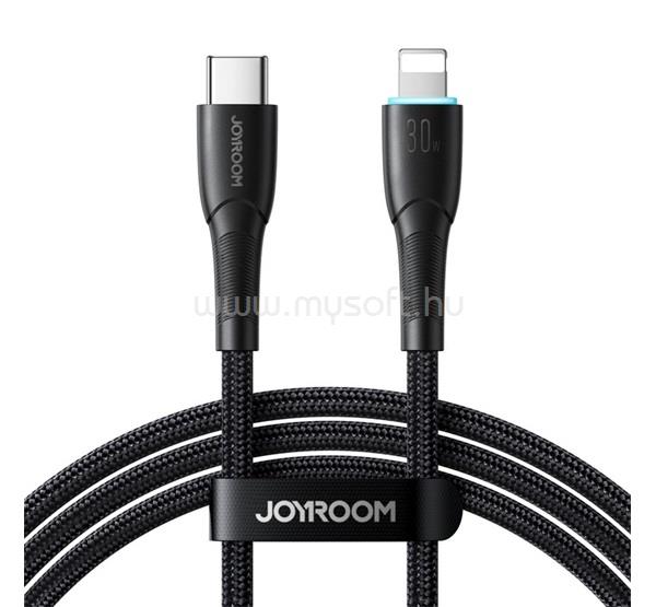 JOYROOM iPhone 14 Plus / 14 Pro Max / 14 Pro JOYROOM STARRY adatkábel Type-C - lightning, 100cm, FEKETE