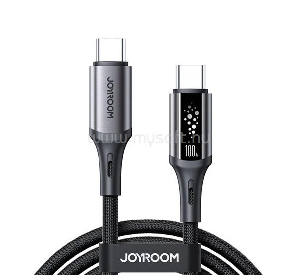 JOYROOM JOYROOM STARTALK adatkábel Type-C - Type-C, 120cm, FEKETE
