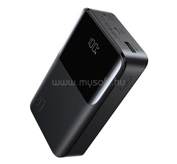 JOYROOM JOYROOM vésztöltő 2 USB+Type-C aljzat 20000mAh, LED kijelző, FEKETE