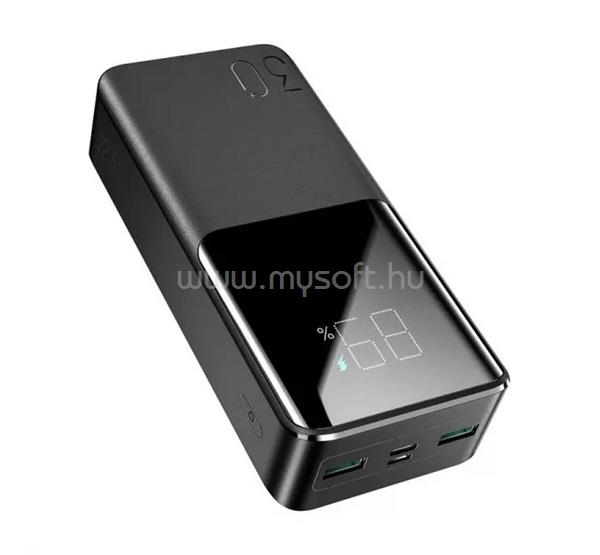 JOYROOM JOYROOM vésztöltő 2 USB+Type-C+lightning 30000mAh, PD gyorstöltő 3.0, FEKETE