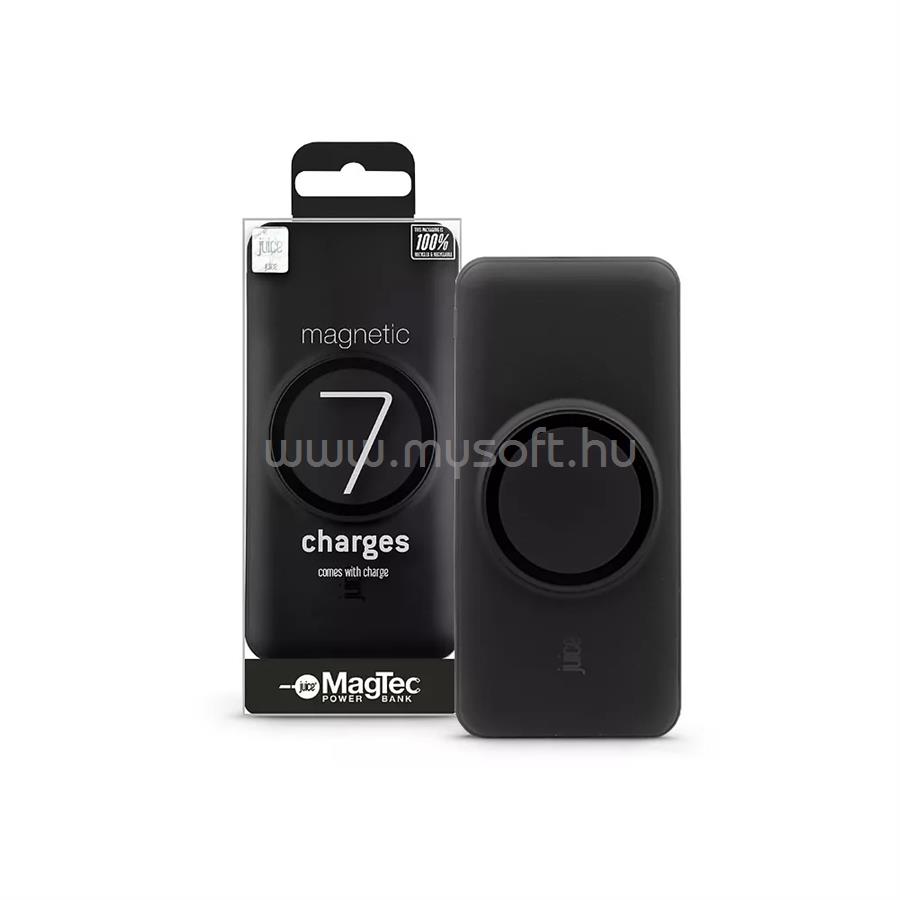 JUICE JUI-PBANK-MAGTEC-MAX-BLK MAGTEC MAX 20000mAh 15W-22,5W fekete MagSafe wireless powerbank