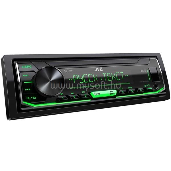 JVC KD-X163 USB/AUX mechanika nélküli autóhifi fejegység