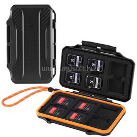 K AND F CONCEPT K&F Concept 24 rekeszes memóriakártya tartó doboz, víz, por, esésálló, 12db SD + CFE kártya KF-31-109 small