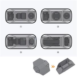 K AND F CONCEPT K&F Concept Alpha Sling 10L, fotós oldaltáska, fekete szürke KF-13-157 small