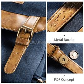 K AND F CONCEPT K&F Concept Beta Zip fotós hátizsák 17L, szövet, kék KF-13-066V10 small