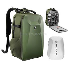 K AND F CONCEPT K&F Concept hardshell professzionális kamera hátizsák, 22L, 15.6 laptop zseb, zöld KF-13-134V3 small