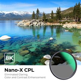 K AND F CONCEPT K&F Concept NANO-X series, B270, HD, CPL szűrő, vízlepergető, karcálló, 55mm KF-01-994V1 small