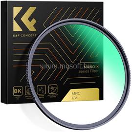 K AND F CONCEPT K&F Concept NANO-X series, B270, HD, MCUV szűrő, vízlepergető, karcálló, 58mm KF-01-967 small
