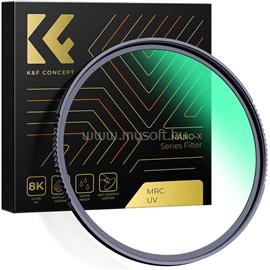 K AND F CONCEPT K&F Concept NANO-X series, B270, HD, MCUV szűrő, vízlepergető, karcálló, 82mm KF-01-970 small