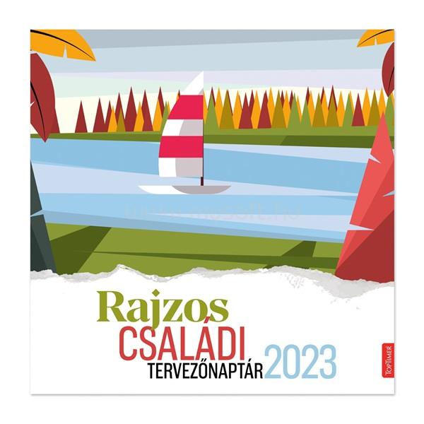KALENDART 2023-as T098 rajzos családi tervező falinaptár