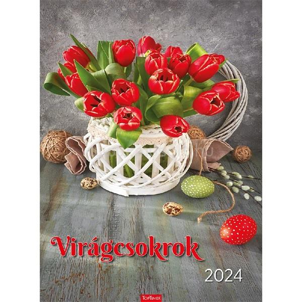 KALENDART 2024-es T093 virágcsokrok falinaptár