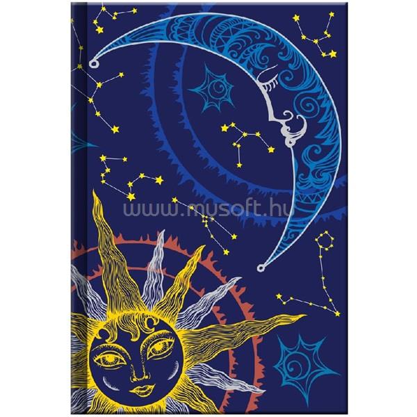 KALENDART Moon S165 Charmois vonalas keményfedeles notesz
