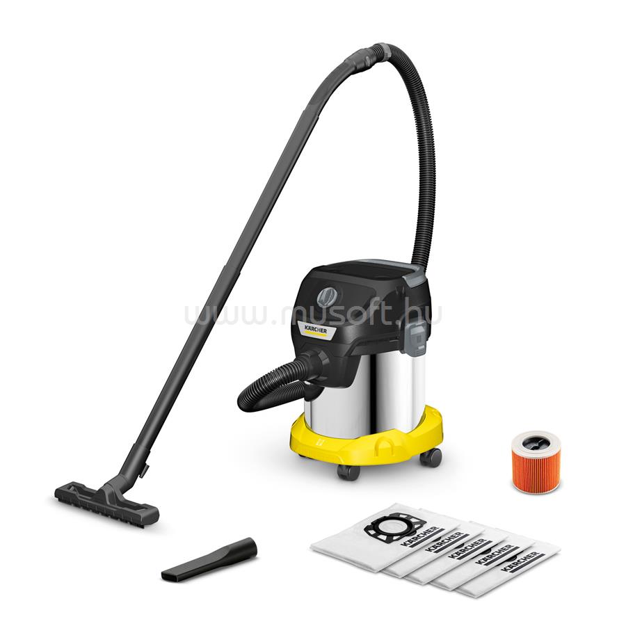KARCHER KWD 3 S V-15/4/20 Anniversary Line EU száraz-nedves, acéltartályos porszívó