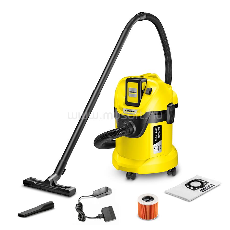 KARCHER WD 3 Battery Set EU-II száraz-nedves, akkumulátoros porszívó