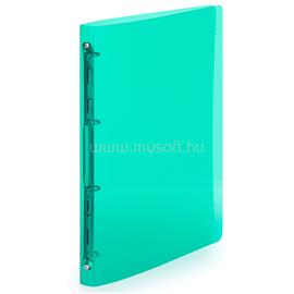 KARTON Gyűrűskönyv A4, 4 gyűrűs 2cm gerinc áttetsző PP, P+P Lines zöld KARTON_52393 small