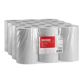 KATRIN Kéztörlő 2 rétegű belsőmagos tekercses átmérő: 14 cm 300 lap/75 m/tekercs 12 tekercs/csomag S Katrin_97470 fehér KATRIN_65872 small