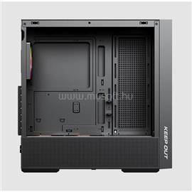 KEEP OUT Számítógépház - XC-805 MESH (fekete, ablakos, 6x12cm ARGB venti, microATX, 2xUSB2.0, 2xUSB3.0) XC-805_MESH small