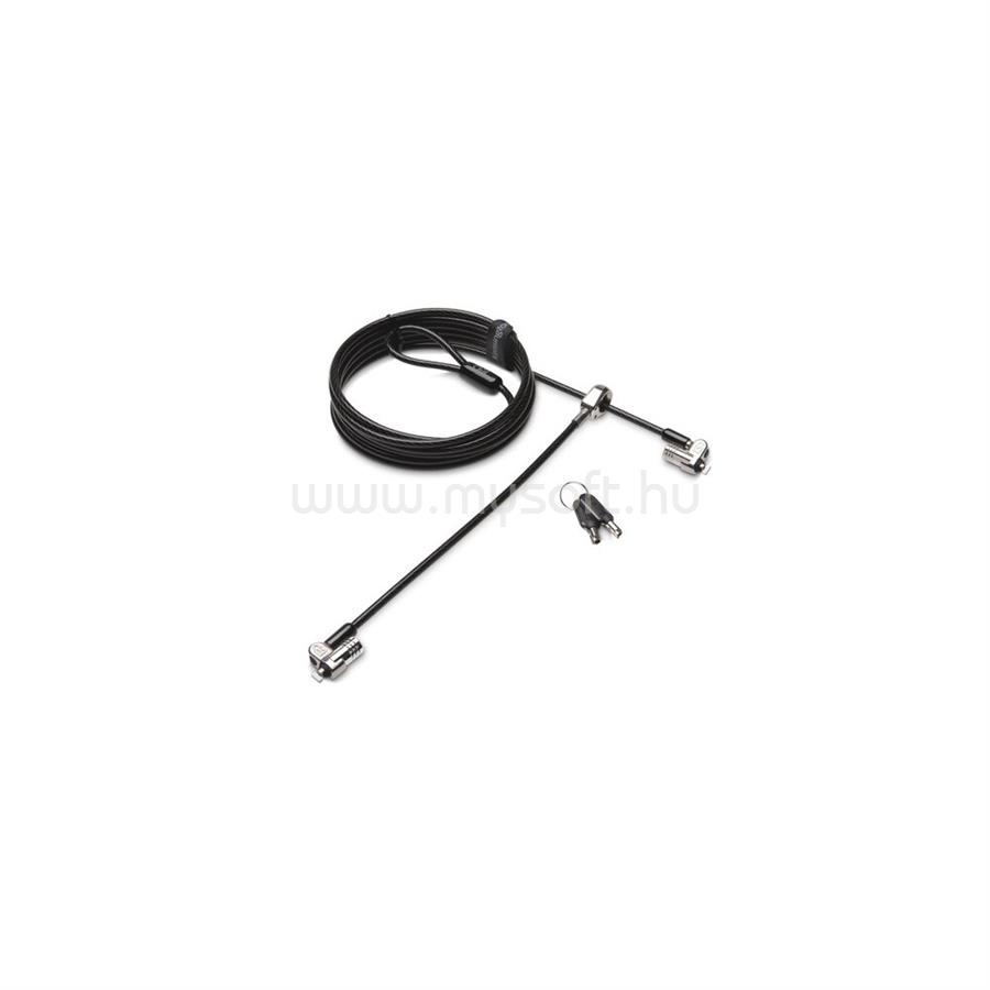 KENSINGTON Biztonsági zár, kulcsos, 2 eszköznek (MicroSaverR 2.0 Keyed Twin Laptop Lock)