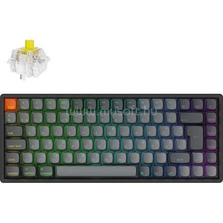 KEYCHRON K2 Max Super mechanikus Banana switch Bluetooth / vezeték nélküli billentyűzet (magyar, fekete)