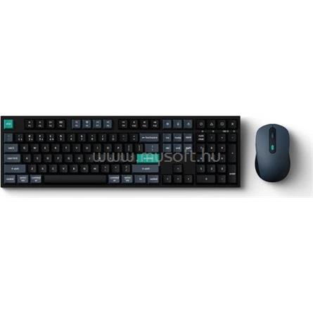 KEYCHRON B36 mechanikus Bluetooth / vezeték nélküli Scissor Switch billentyűzet + egér (magyar, fekete-szürke)