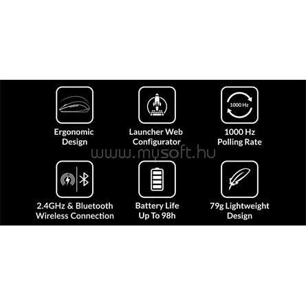 KEYCHRON BM25 - 1K Polling Rate - PAW3212 - Black