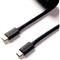 KEYCHRON Coiled Aviator 8K USB-C -> 5-Pin (GX12) M/F adatkábel 1.7m fekete +A-C típusú adapter CAB-49 small