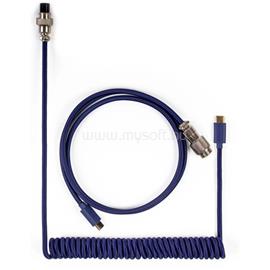 KEYCHRON Coiled Aviator USB-C M/M adatkábel 0.9m kék (+USB-C - USB-A adapter) CAB-L small
