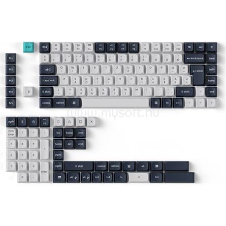 KEYCHRON Full Keycap Set, OSA Profile, PBT Material, Dye-Sub - ISO HU Layout - Ice Mountain