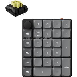KEYCHRON K0 Max Milk POM mechanikus Banana switch Bluetooth / vezeték nélküli numerikus billentyűzet (fekete) K0M-H4 small
