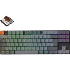 KEYCHRON K1 Max Gateron low-profile mechanikus Brown switch Bluetooth / vezeték nélküli billentyűzet (magyar, fekete) K1M-H3Z-HU small