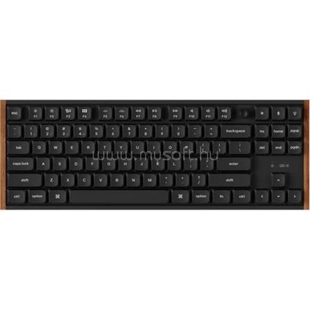 KEYCHRON K1 Ultra 8K Bluetooth / vezeték nélküli magyar Milk POM Red mechanikus billentyűzet fekete