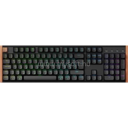 KEYCHRON K10 HE Gateron double-rail magnetic nebula mechanikus Bluetooth / vezeték nélküli billentyűzet (magyar, fekete)