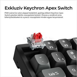 KEYCHRON K10 Ultra 8K Bluetooth / vezeték nélküli magyar Apex Banana mechanikus billentyűzet fekete K10U-H4P-HU small