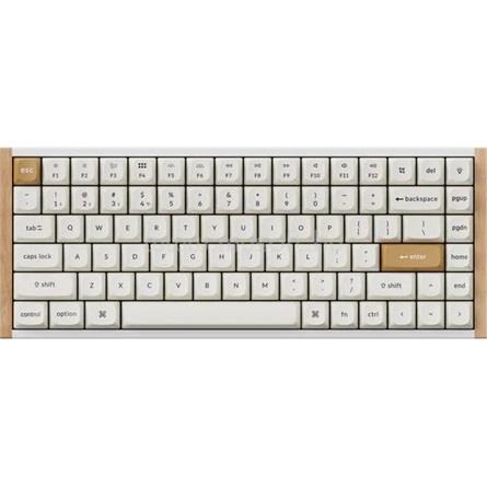 KEYCHRON K2 HE mechanikus Gateron double-rail magnetic gamer  Bluetooth / vezeték nélküli billentyűzet (magyar, fehér-rózs)