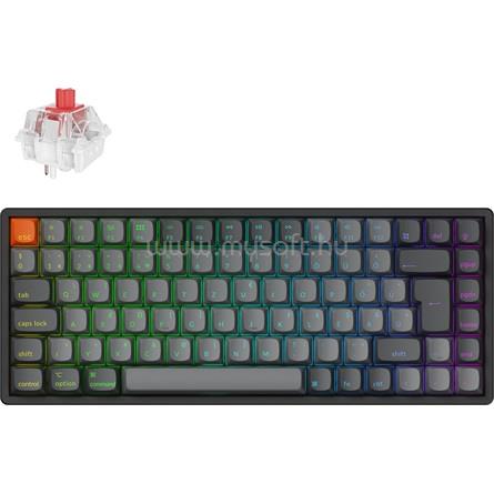 KEYCHRON K2 Max Super mechanikus Red switch Bluetooth / vezeték nélküli billentyűzet (magyar, fekete)