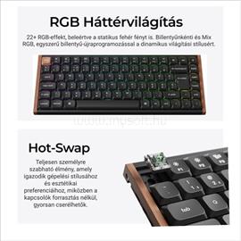 KEYCHRON K3 HE Bluetooth / vezeték nélküli magyar Ultra-fast Lime Magnetic mechanikus billentyűzet fekete K3H-F1Z-HU small