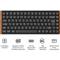 KEYCHRON K3 Ultra 8K Bluetooth / vezeték nélküli magyar Milk POM Brown mechanikus billentyűzet fekete K3U-H3Z-HU small