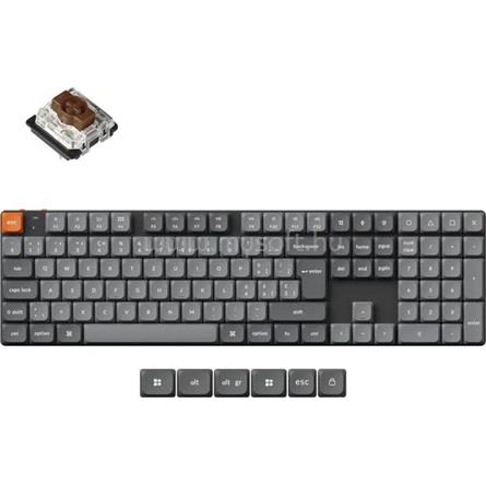 KEYCHRON K5 Max - Hot Swappable, RGB Backlight, Brown Switch - ISO HU Layout - Black