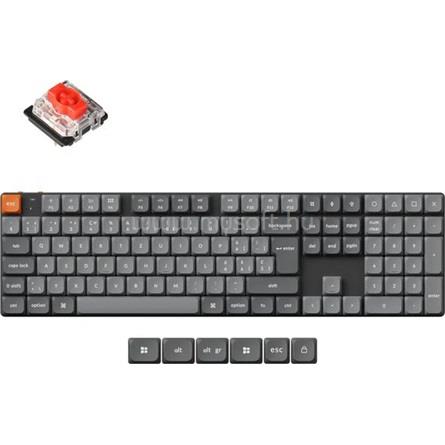 KEYCHRON K5 Max - Hot Swappable, RGB Backlight, Red Switch - ISO HU Layout - Black
