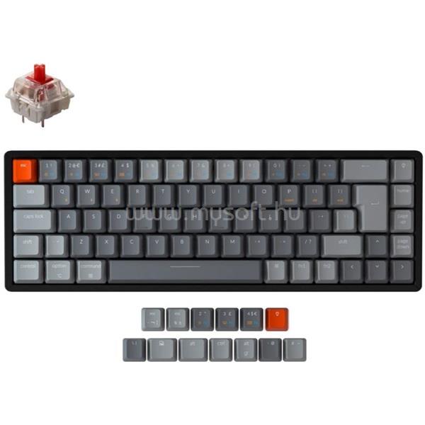 KEYCHRON K6 RGB Bluetooth Gateron G Pro Red vezeték nélküli billentyűzet angol lokalizáció