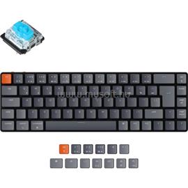 KEYCHRON K7 Gateron RGB Backlight ISO Gateron mechanikus Blue switch gamer vezeték nélküli billentyűzet angol lokalizáció (fekete) K7-B2-UK small