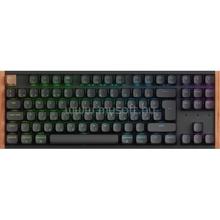 KEYCHRON K8 HE Gateron double-rail magnetic nebula mechanikus Bluetooth / vezeték nélküli billentyűzet (magyar, fekete)