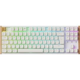 KEYCHRON K8 HE Gateron double-rail magnetic nebula mechanikus Bluetooth / vezeték nélküli billentyűzet (magyar, fehér) K8H-Q1Z-HU small