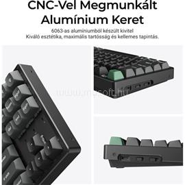 KEYCHRON K8 Ultra 8K Bluetooth / vezeték nélküli magyar Apex Red mechanikus billentyűzet fekete K8U-J1P-HU small
