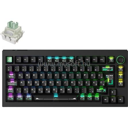 KEYCHRON Lemokey L5 HE Lemokey Lime Magnetic mechanikus gamer USB vezetékes  billentyűzet (magyar, fekete)