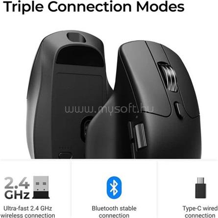 KEYCHRON M6S optikai Bluetooth / vezeték nélküli egér fehér